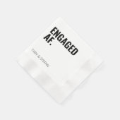 ENGAGED AF Personalized Verloving Napkins Servet (Hoek)