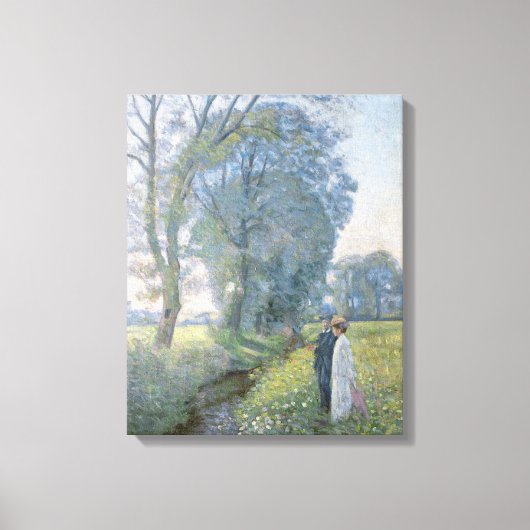 Engaged Couple (bruiloft en huwelijk) (Verloving) Canvas Afdruk (Voorkant)