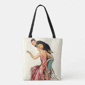 Engaged Couple Tote Bag (Achterkant)