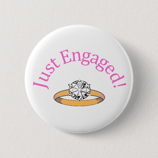 Engaged (Diamond) Ronde Button 5,7 Cm (Voorkant)