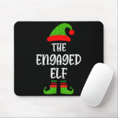 Engaged Elf Family Matching Christmas Engagement  Muismat (Met muis)