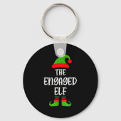 Engaged Elf Family Matching Christmas Engagement Sleutelhanger (Voorkant)