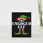Engaged Elf Matching Family Group Christmas Party  Kaart (Voorkant)