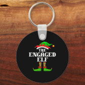 Engaged Elf Matching Family Group Christmas Party  Sleutelhanger (Voorkant)