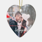 Engaged Heart Photo Forever Began this Christmas Keramisch Ornament (Links)