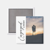 Engaged & Merry Couple Photo Magneet (Voorkant / Achterkant)