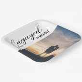 Engaged & Merry Couple Photo Papieren Bordje (Gebogen)