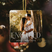 Engaged Overlay Minimale & Moderne Couple Foto Keramisch Ornament