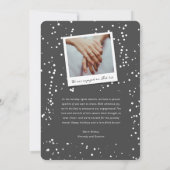 Engagement and very Joyful Classic Minimalist Phot Kaart (Achterkant)