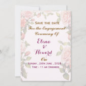 Engagement Ceremony Invitations  Kaart (Voorkant)
