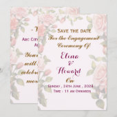 Engagement Ceremony Invitations Kaart (Voorkant / Achterkant)