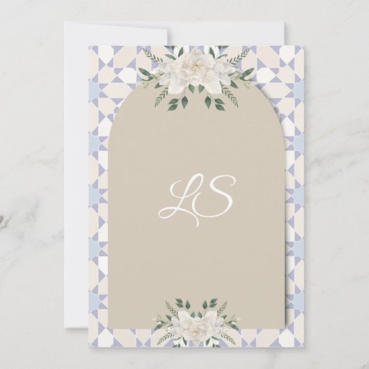 Engagement Invitation Card Kaart (Achterkant)