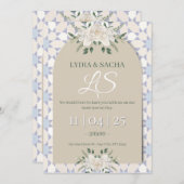 Engagement Invitation Card Kaart (Voorkant / Achterkant)