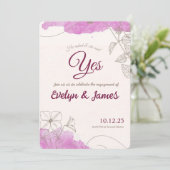 Engagement invitation kaart (Staand voorkant)