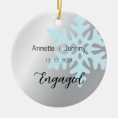 Engagement Ornament, Engaged Ornament, Bridal Keramisch Ornament (Voorkant)