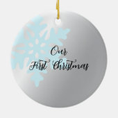 Engagement Ornament, Engaged Ornament, Bridal Keramisch Ornament (Achterkant)