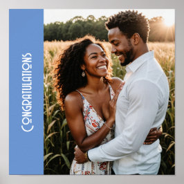 Engagement party aangepaste foto tekst creëer uw e poster