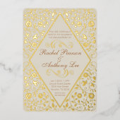  Engagement Party Botanische Folie Uitnodiging (Voorkant)