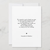 Engagement Party Dank je kaart (Achterkant)