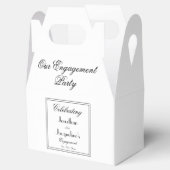 Engagement Party Dank u voor script chic Bedankdoosjes (Geopend)