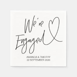 Engagement Party Decor Custom Verloving Napkins Servet