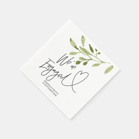 Engagement Party Decor Elegante Eucalyptus Servet (Hoek)