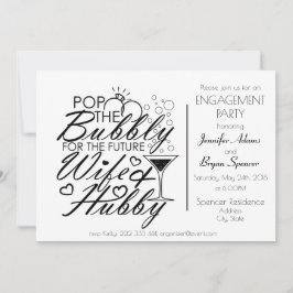 Engagement party design kaart