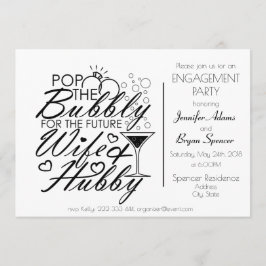 Engagement party design kaart