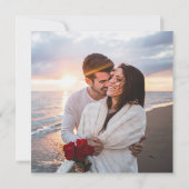 Engagement Party Dusty Blue PIZZA Modern Kaart (Achterkant)