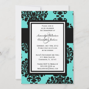 Engagement Party Elegant Vintage Wedding Invite Kaart
