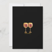 Engagement Party Elegant Wine Threaditation Kaart (Achterkant)