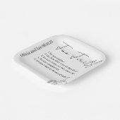 Engagement Party Fun facts Name Wedding Papieren Bordje (Gebogen)