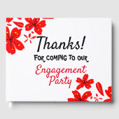 Engagement party gastenboek (Voorkant)