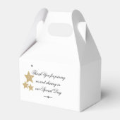 Engagement Party Gift Dank u voor chique script Bedankdoosjes (Achterkant)