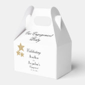Engagement Party Gift Dank u voor chique script Bedankdoosjes (Voorkant Zijde)