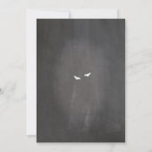 Engagement Party gothic Lijst Halloween Invite Kaart (Achterkant)