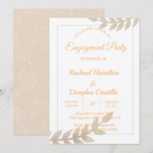 Engagement Party gouden Bloemen