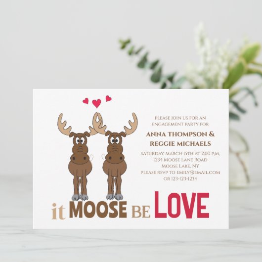 Engagement Party Het kan zijn Love Cute Whimsical Kaart (Staand voorkant)