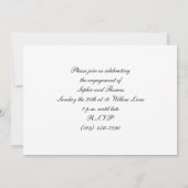 Engagement Party Invitation Kaart (Achterkant)