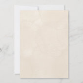 Engagement party Invitation with floral border Kaart (Achterkant)