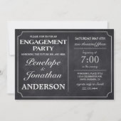  Engagement Party Invitations Chalkboard Kaart (Voorkant)