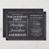  Engagement Party Invitations Chalkboard Kaart (Voorkant / Achterkant)