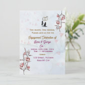 Engagement Party Invitations  Kaart (Staand voorkant)