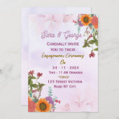 Engagement Party Invitations  Kaart (Voorkant / Achterkant)