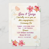 Engagement  Party Invitations  Kaart (Voorkant / Achterkant)