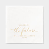 Engagement Party Juicht op de toekomstige bruiloft Folie Servetten (Voorkant)