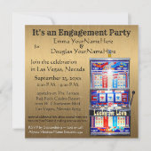 Engagement Party Lucky in Love Invitation Kaart (Voorkant)