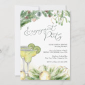 Engagement Party Margaritas and Mistletoe Photo Kaart (Voorkant)