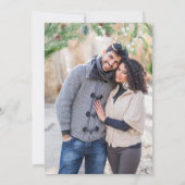 Engagement Party Margaritas and Mistletoe Photo Kaart (Achterkant)