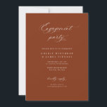 Engagement Party Minimal Wedding Invitation Kaart<br><div class="desc">Onze verloving uitnodigingskaart is ideaal om gasten uit te nodigen voor uw verlovingsfeest. Dit artikel maakt deel uit van onze Goldie collectie G100,  winkel onze winkel voor bijpassende producten.</div>